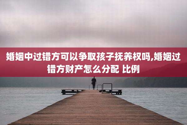 婚姻中过错方可以争取孩子抚养权吗,婚姻过错方财产怎么分配 比例