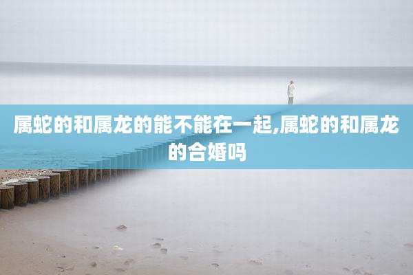 属蛇的和属龙的能不能在一起,属蛇的和属龙的合婚吗