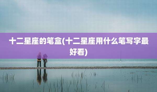 十二星座的笔盒(十二星座用什么笔写字最好看)
