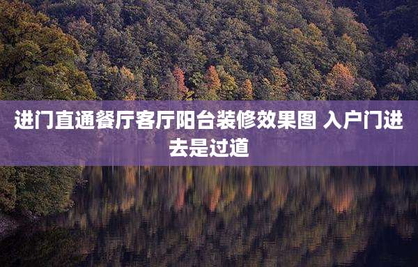 进门直通餐厅客厅阳台装修效果图 入户门进去是过道