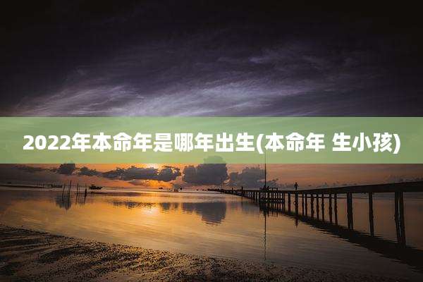 2022年本命年是哪年出生(本命年 生小孩)