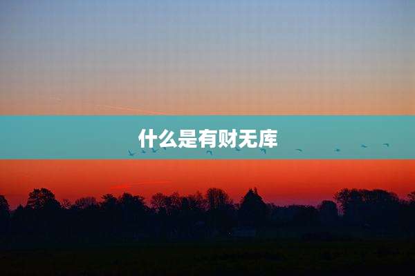 什么是有财无库