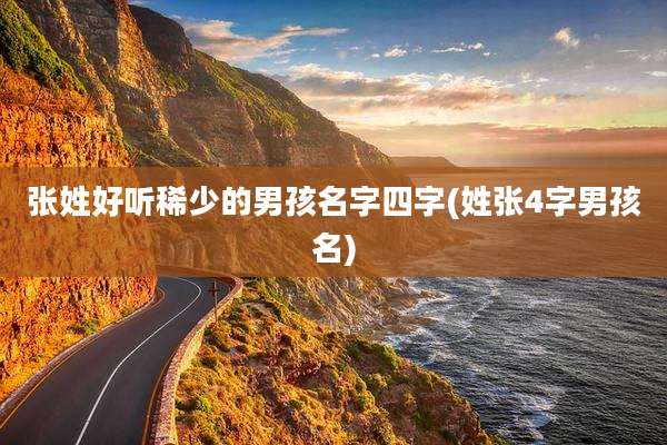 张姓好听稀少的男孩名字四字(姓张4字男孩名)