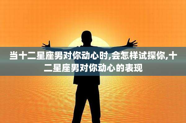 当十二星座男对你动心时,会怎样试探你,十二星座男对你动心的表现