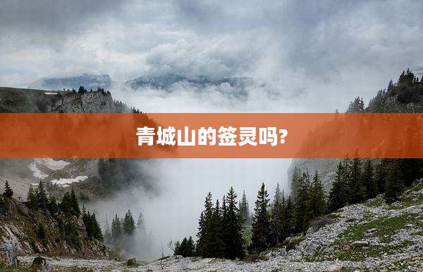 青城山的签灵吗?