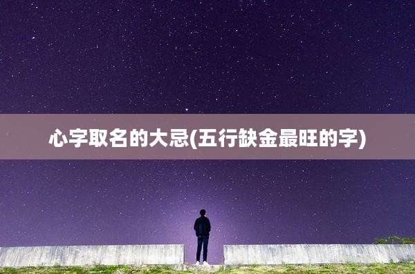 心字取名的大忌(五行缺金最旺的字)