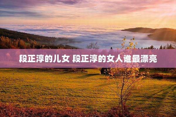 段正淳的儿女 段正淳的女人谁最漂亮