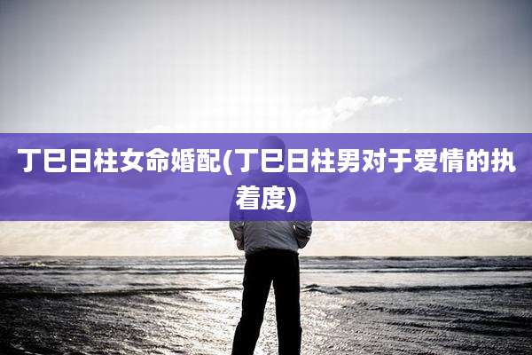 丁巳日柱女命婚配(丁巳日柱男对于爱情的执着度)