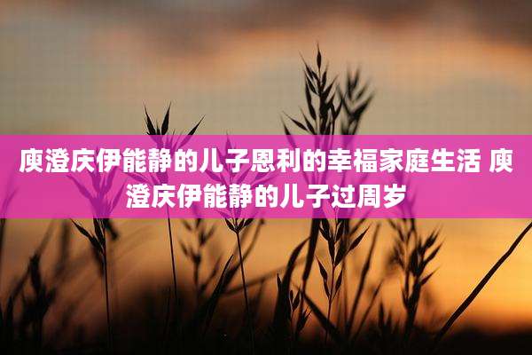 庾澄庆伊能静的儿子恩利的幸福家庭生活 庾澄庆伊能静的儿子过周岁