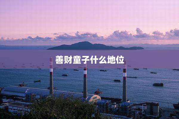 善财童子什么地位