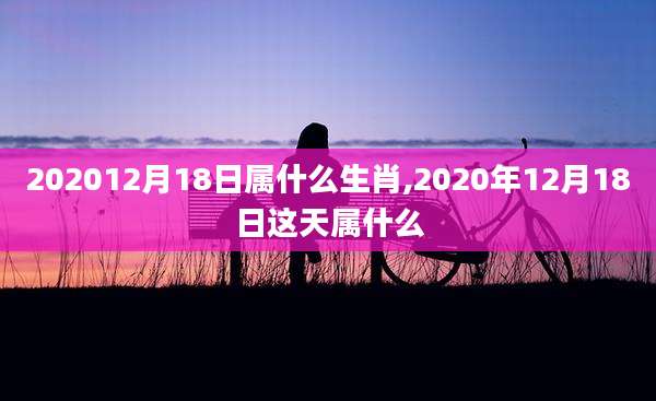 202012月18日属什么生肖,2020年12月18日这天属什么