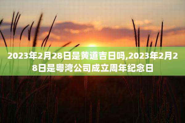 2023年2月28日是黄道吉日吗,2023年2月28日是粤湾公司成立周年纪念日