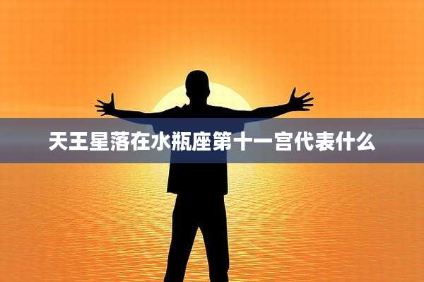 天王星落在水瓶座第十一宫代表什么