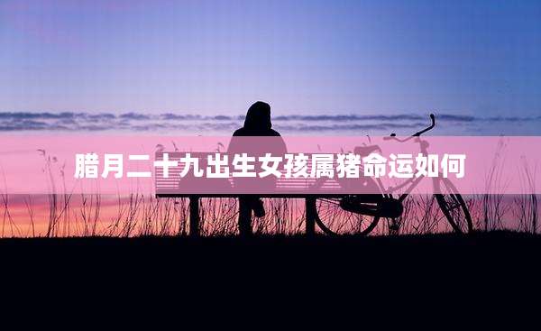 腊月二十九出生女孩属猪命运如何