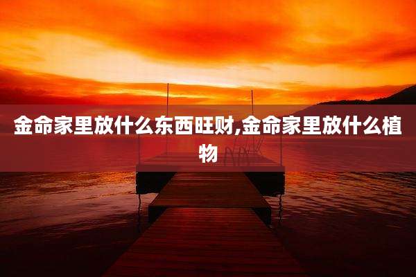 金命家里放什么东西旺财,金命家里放什么植物