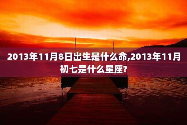 2013年11月8日出生是什么命,2013年11月初七是什么星座?