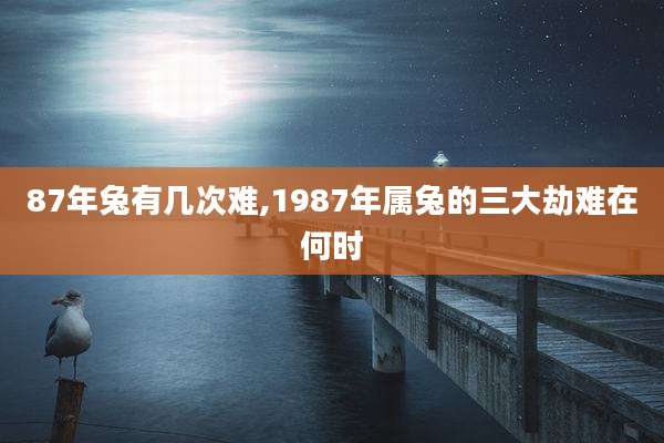 87年兔有几次难,1987年属兔的三大劫难在何时