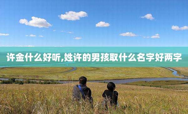 许金什么好听,姓许的男孩取什么名字好两字