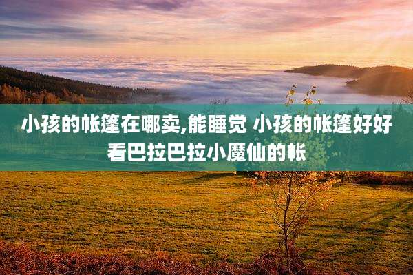 小孩的帐篷在哪卖,能睡觉 小孩的帐篷好好看巴拉巴拉小魔仙的帐