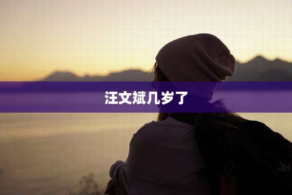 汪文斌几岁了