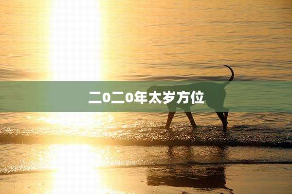二0二0年太岁方位