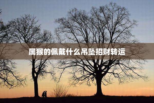 属猴的佩戴什么吊坠招财转运