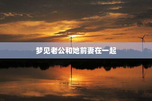 梦见老公和她前妻在一起