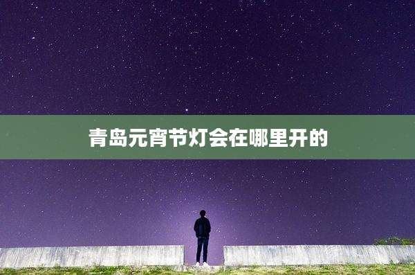 青岛元宵节灯会在哪里开的