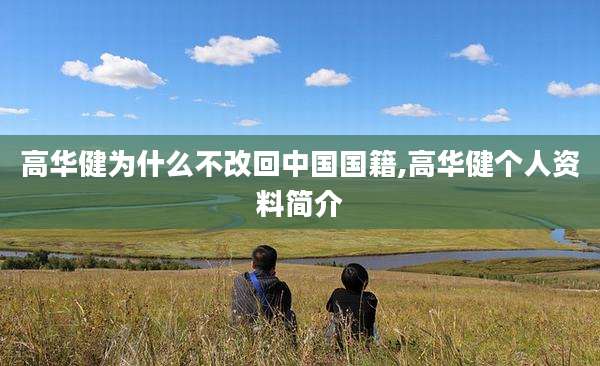 高华健为什么不改回中国国籍,高华健个人资料简介