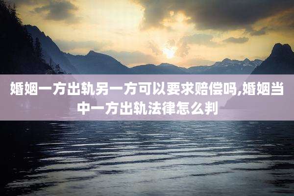 婚姻一方出轨另一方可以要求赔偿吗,婚姻当中一方出轨法律怎么判