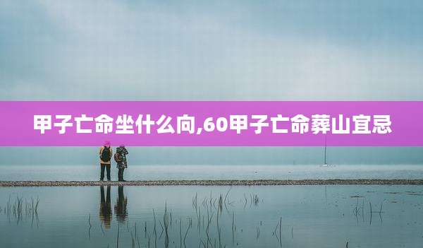 甲子亡命坐什么向,60甲子亡命葬山宜忌