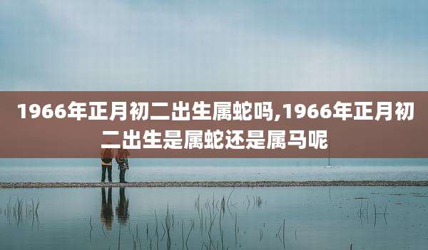 1966年正月初二出生属蛇吗,1966年正月初二出生是属蛇还是属马呢