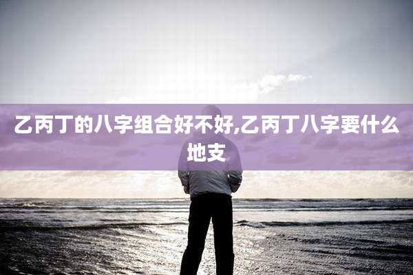 乙丙丁的八字组合好不好,乙丙丁八字要什么地支