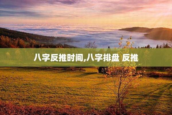 八字反推时间,八字排盘 反推