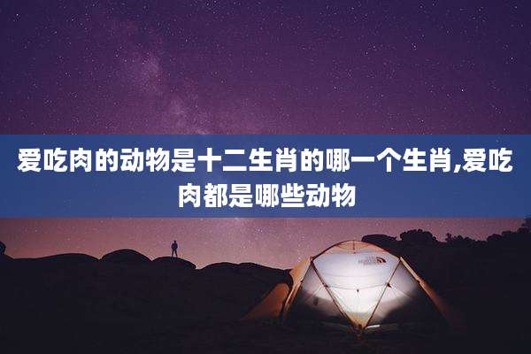 爱吃肉的动物是十二生肖的哪一个生肖,爱吃肉都是哪些动物