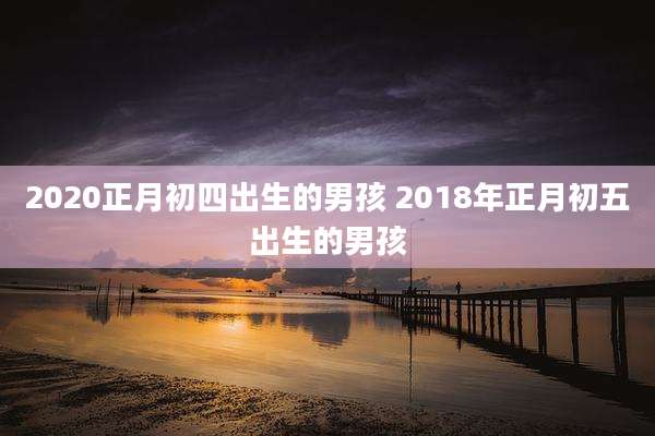 2020正月初四出生的男孩 2018年正月初五出生的男孩