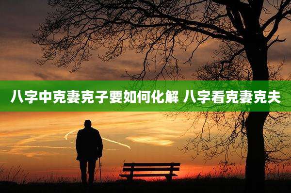 八字中克妻克子要如何化解 八字看克妻克夫