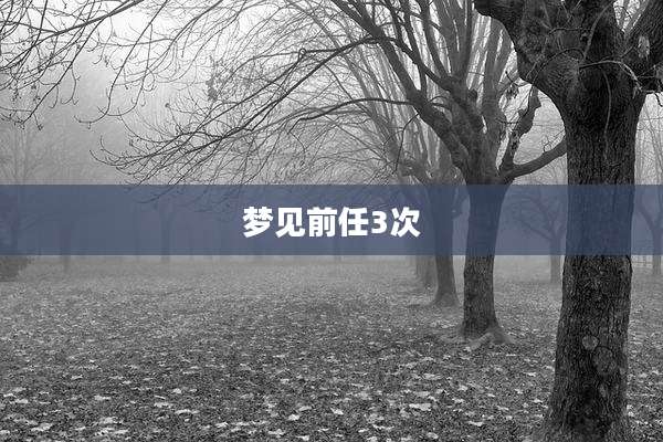 梦见前任3次