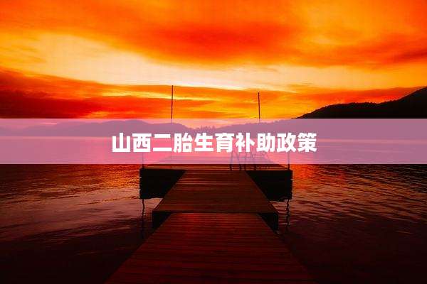山西二胎生育补助政策