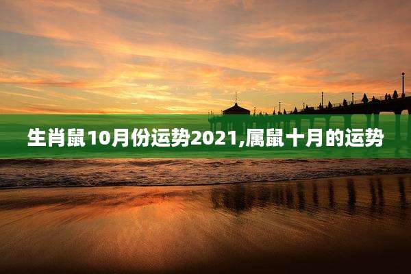 生肖鼠10月份运势2021,属鼠十月的运势