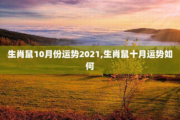 生肖鼠10月份运势2021,生肖鼠十月运势如何