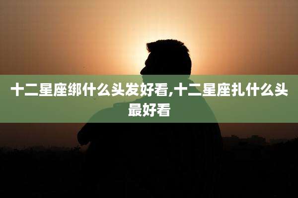 十二星座绑什么头发好看,十二星座扎什么头最好看
