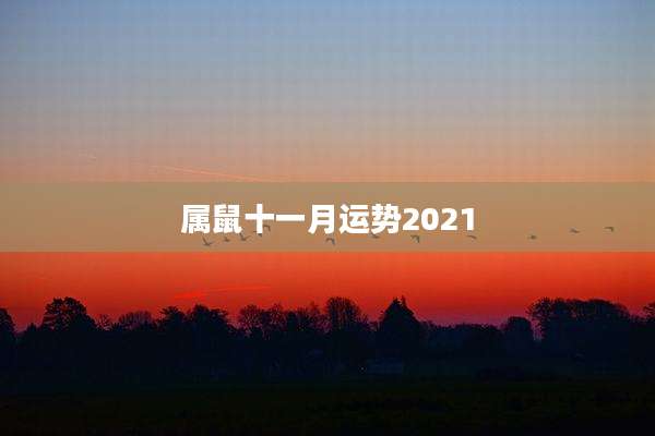 属鼠十一月运势2021