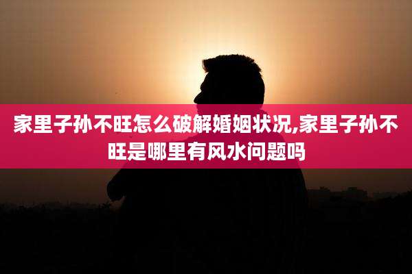 家里子孙不旺怎么破解婚姻状况,家里子孙不旺是哪里有风水问题吗