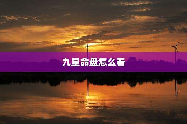 九星命盘怎么看