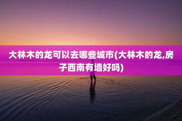 大林木的龙可以去哪些城市(大林木的龙,房子西南有墙好吗)