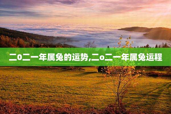 二0二一年属兔的运势,二o二一年属兔运程