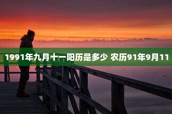 1991年九月十一阳历是多少 农历91年9月11