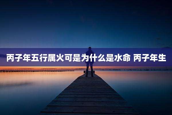 丙子年五行属火可是为什么是水命 丙子年生