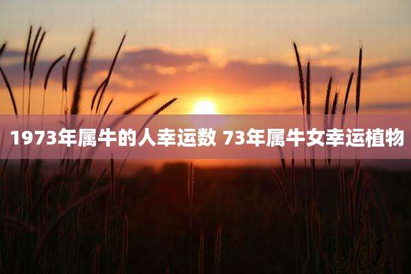 1973年属牛的人幸运数 73年属牛女幸运植物